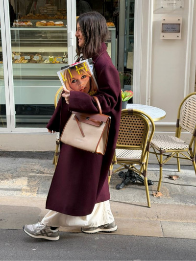 Sac NIRI écru/camel