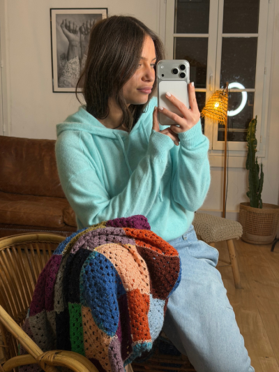 Pull PUEBLO bleu ciel