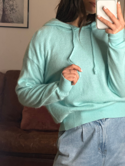 Pull PUEBLO bleu ciel
