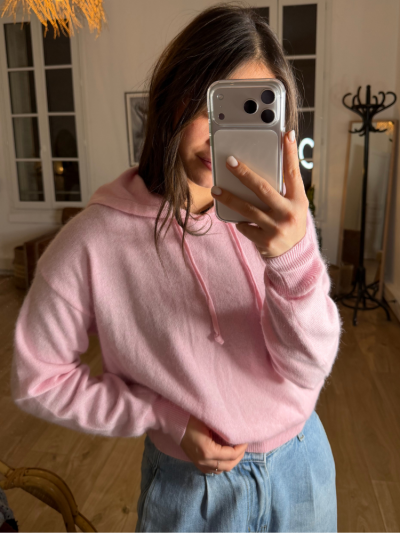 Pull PUEBLO rose clair