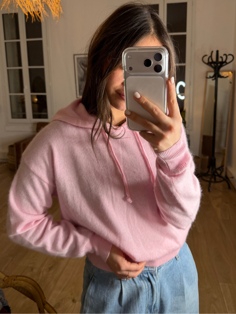 Pull PUEBLO rose clair