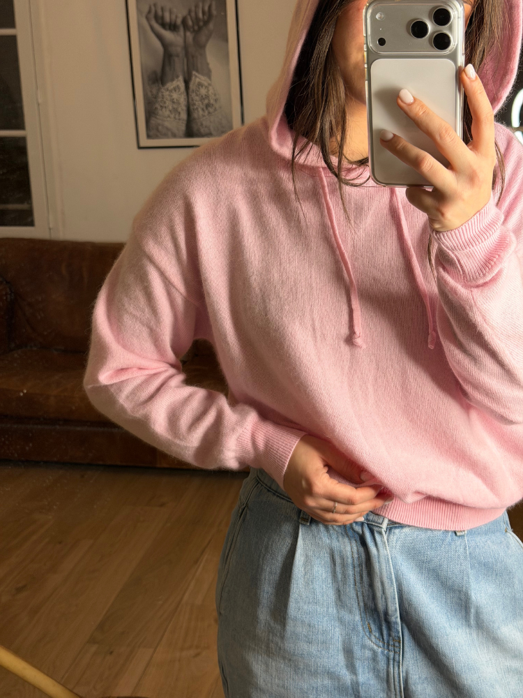 Pull PUEBLO rose clair