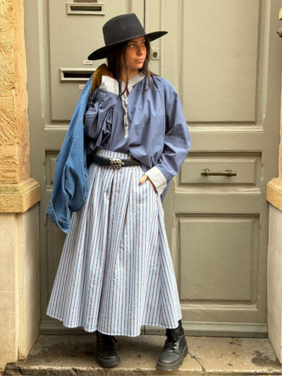 Blouse LIVOURNE bleu 2