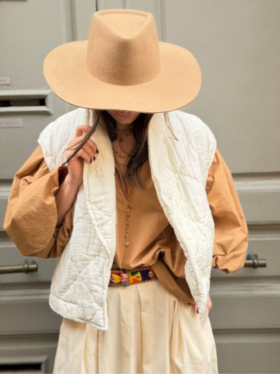 Gilet sans manches FELIX écru