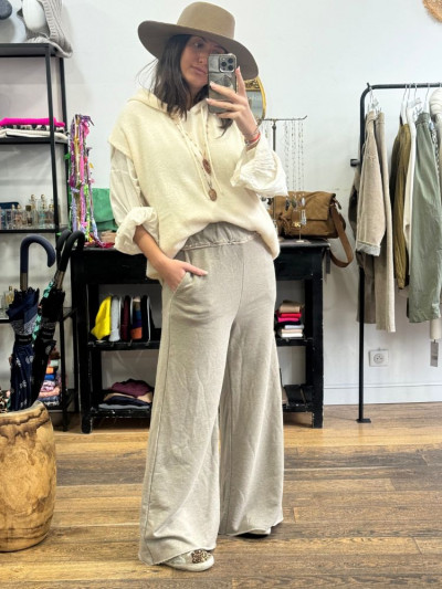 Pantalon SILLARO taupe 2