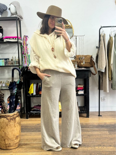 Pull JAMY sans manches écru 2