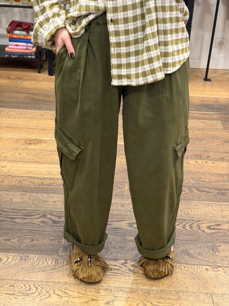 Pantalon ALIX kaki
