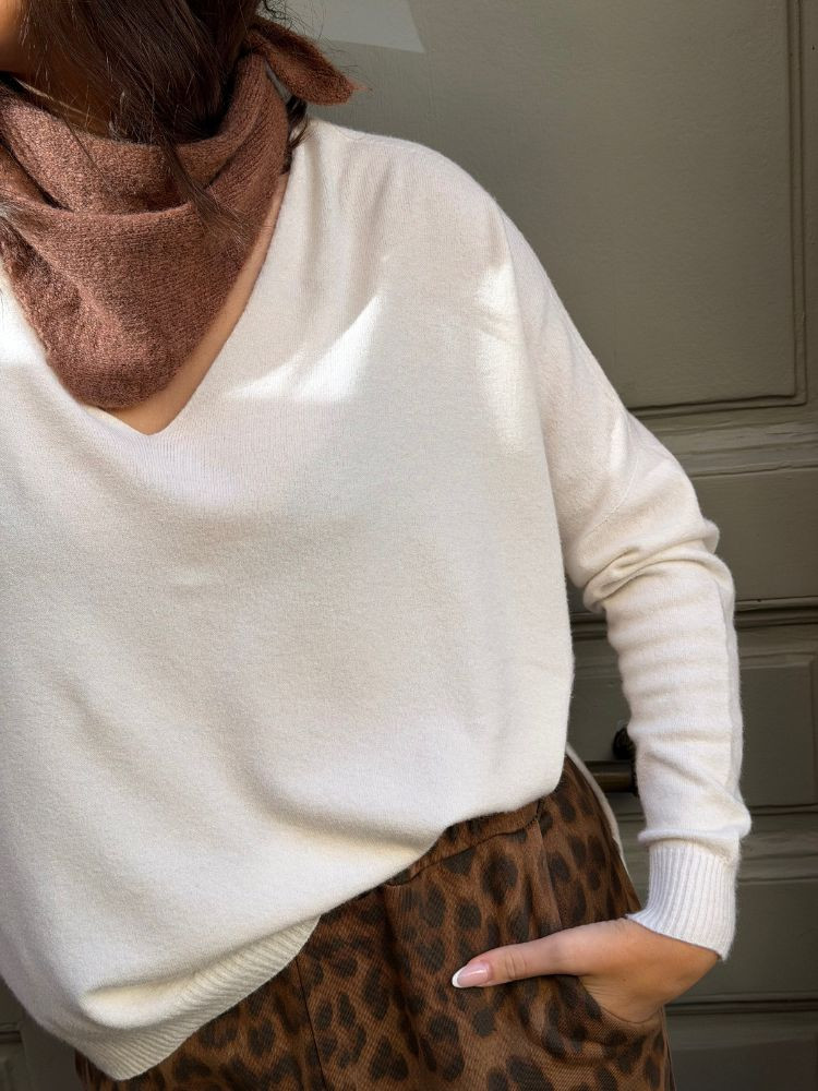 Pull NATHAN écru