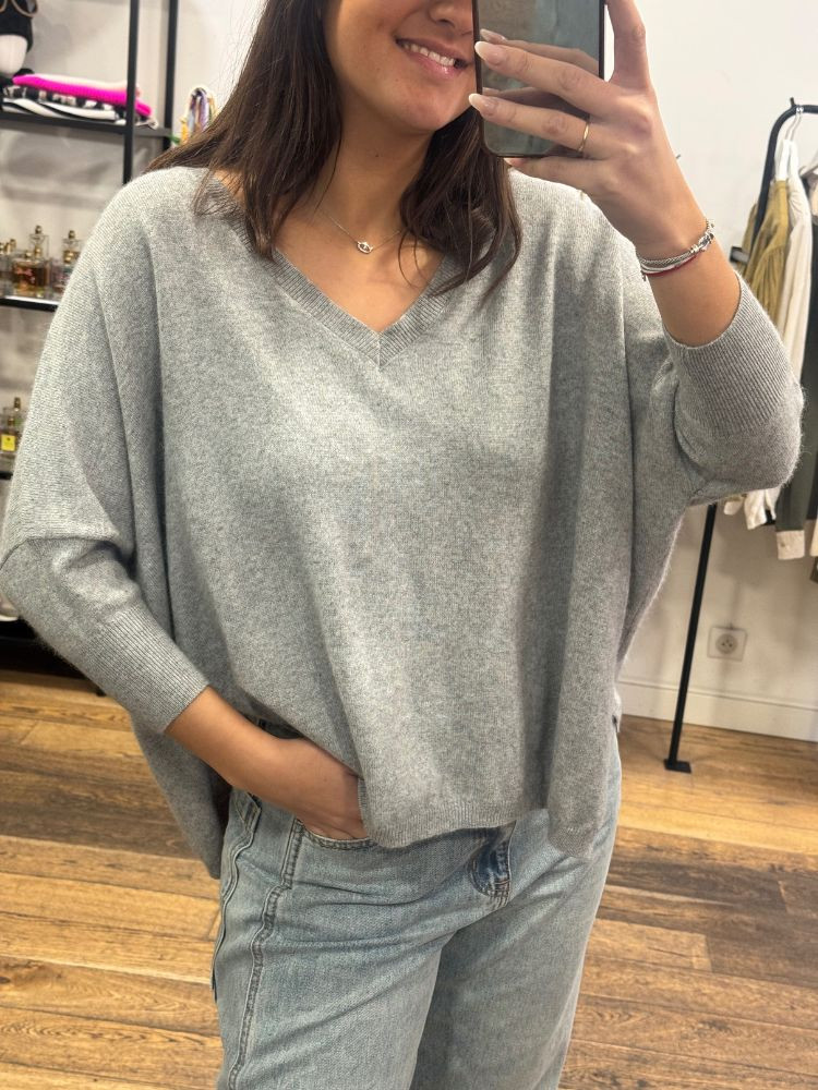 Pull JEFFERSON pearl grey