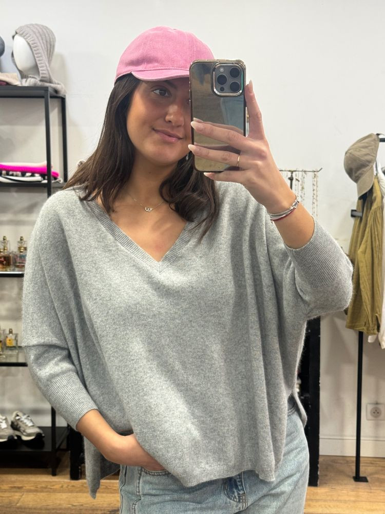 Pull JEFFERSON pearl grey