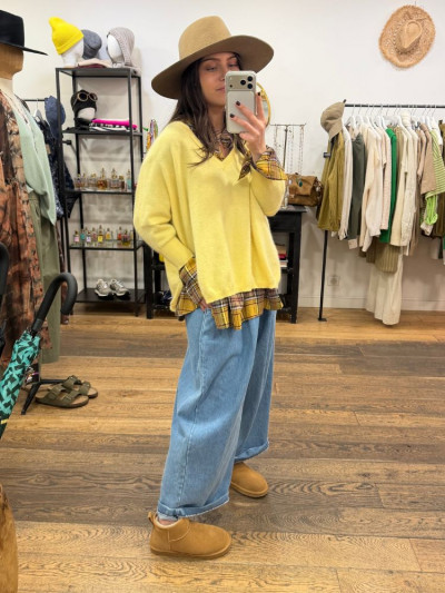 Pull JEFFERSON butter yellow