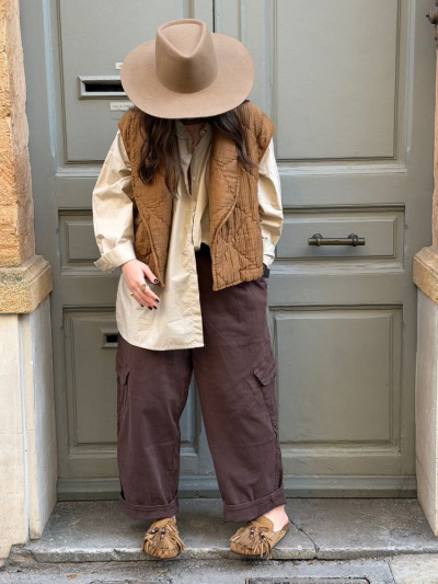 Gilet sans manches FELIX camel 2