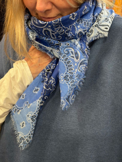 Foulard WENDY bleu