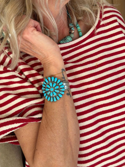 T-shirt TOINE marinière rouge