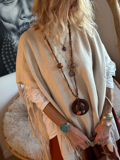 Poncho ANGE écru