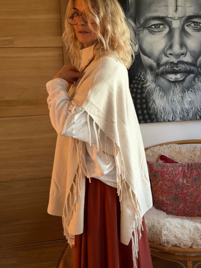 Poncho ANGE écru 2