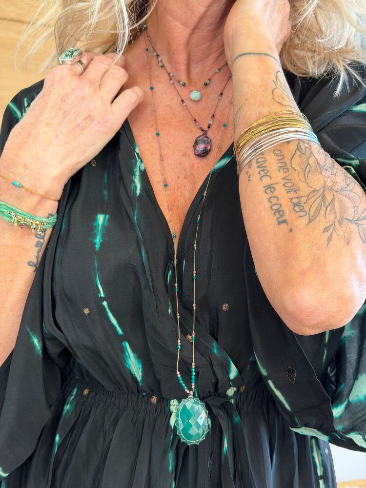 Collier DROP amazonite