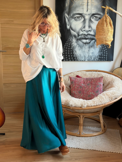 Jupe JULIA turquoise 2