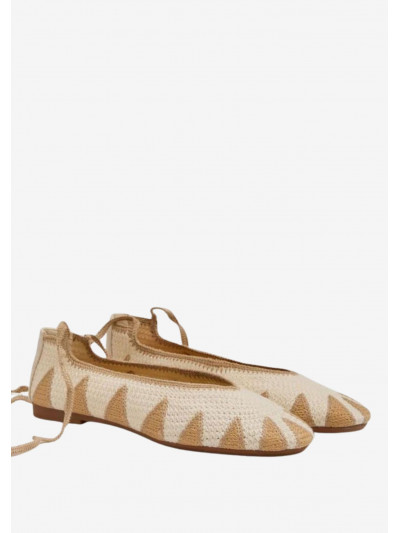 Ballerine VICK écru & beige