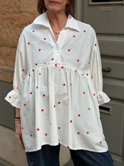 Blouse LEONIE blanc 2