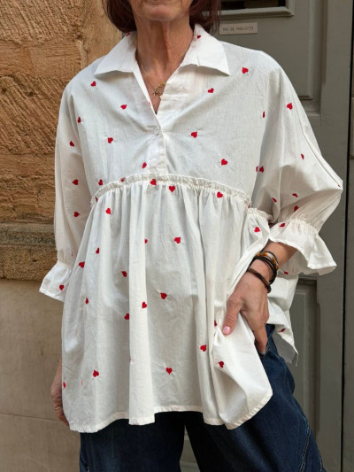 Blouse LEONIE blanc