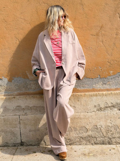 T-shirt LOLITA marinière rouge 2