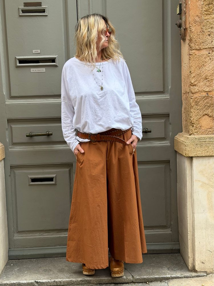 T-shirt NINETTE loose blanc