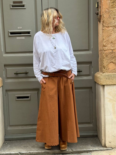 T-shirt NINETTE loose blanc