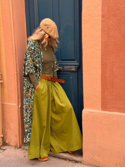 Pantalon CARA vert olive 2