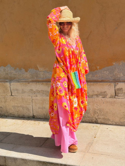 Robe AGATHE orange 2