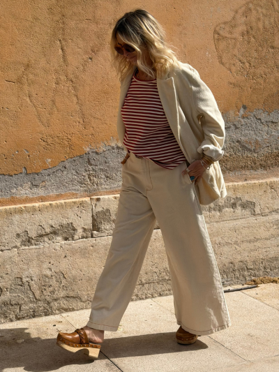 Pantalon GREEN LANTERN écru 2