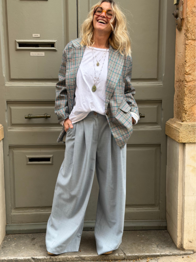 Pantalon DEVA bleu 2