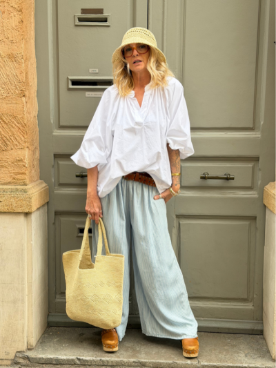 Pantalon ADRIEN rayé bleu... 2