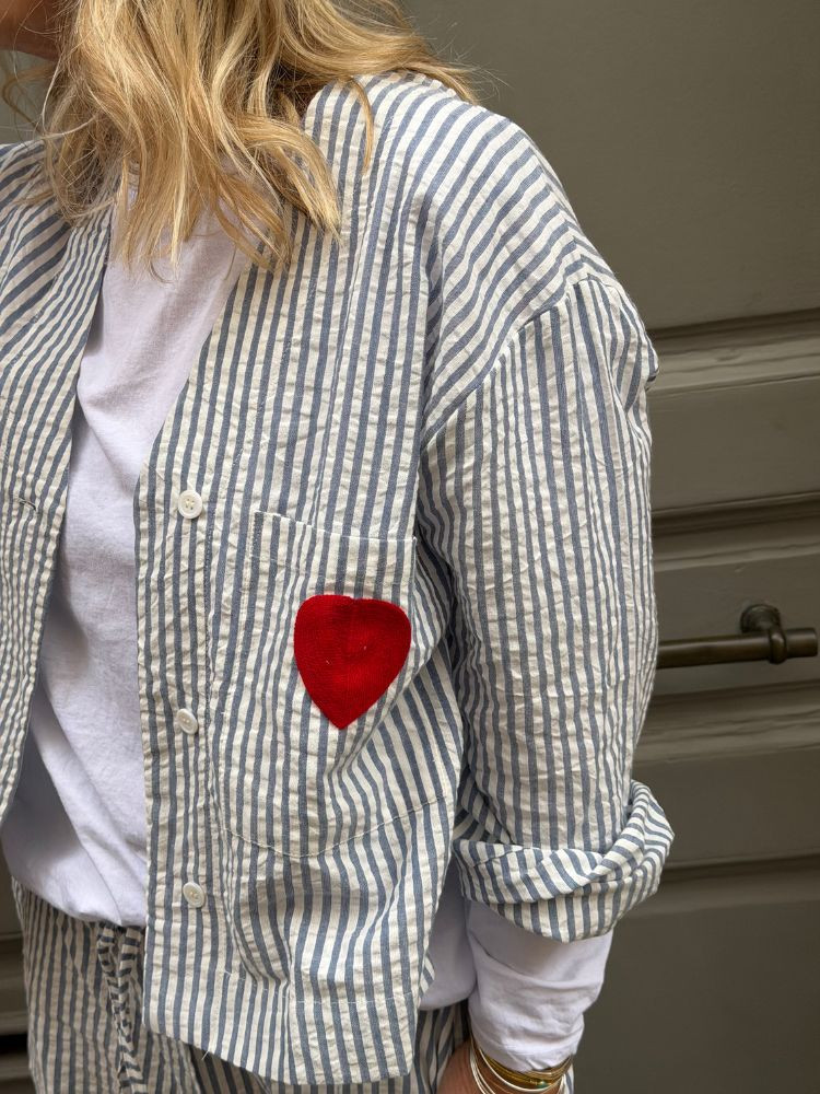 Veste MOLLIE rayé bleu