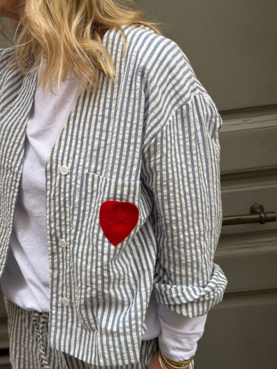 Veste MOLLIE rayé bleu