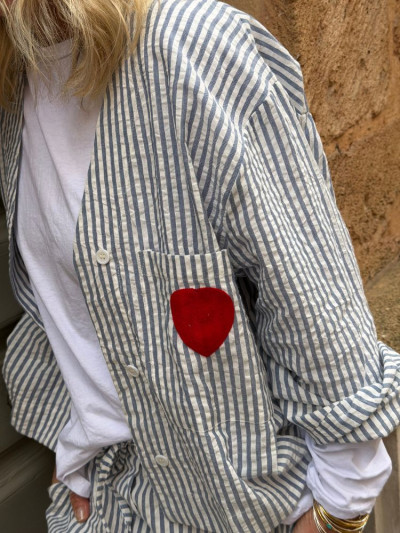 Veste MOLLIE rayé bleu