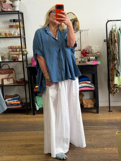 Chemise MARGAUX bleu