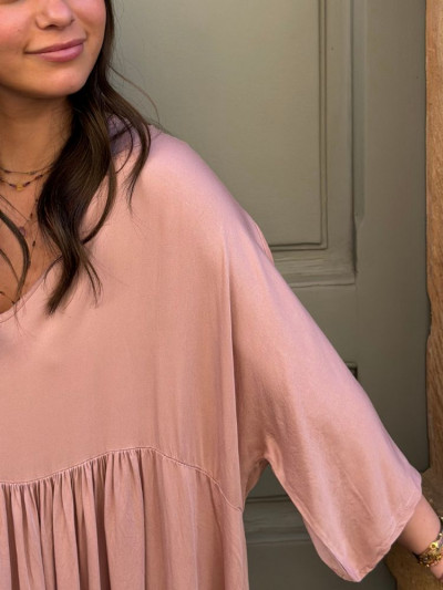 Robe PAOLA rose poudré