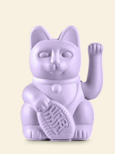 Chat chanceux lilas