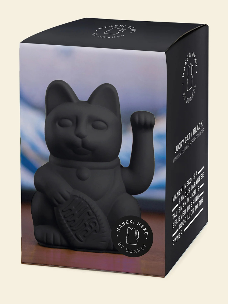 Chat chanceux noir