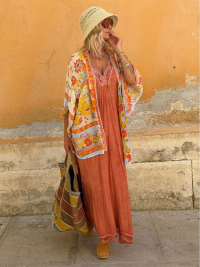 Robe JENA brique