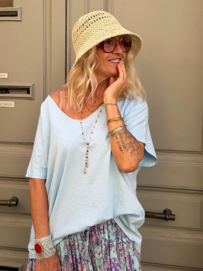 T-shirt TILLY bleu ciel