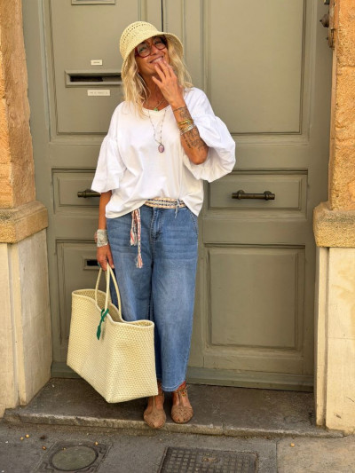 Bermuda KITTY bleu 2