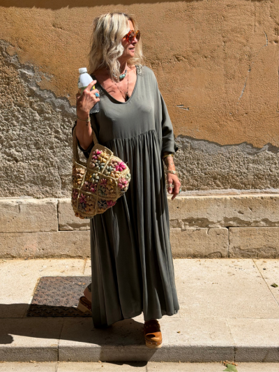 Robe PAOLA kaki