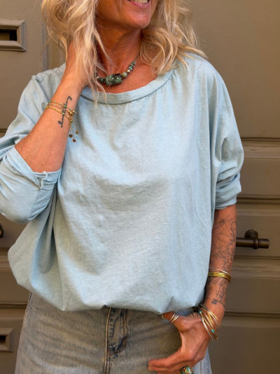 T-shirt NINETTE loose bleu... 2