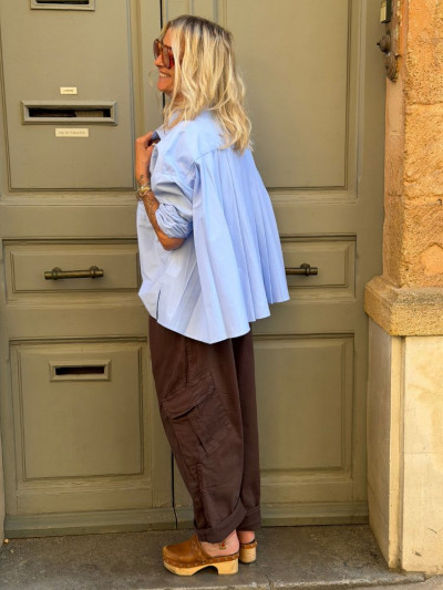 Chemise VAEA bleu ciel