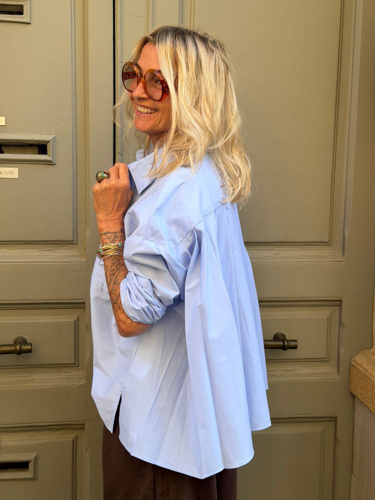 Chemise VAEA bleu ciel