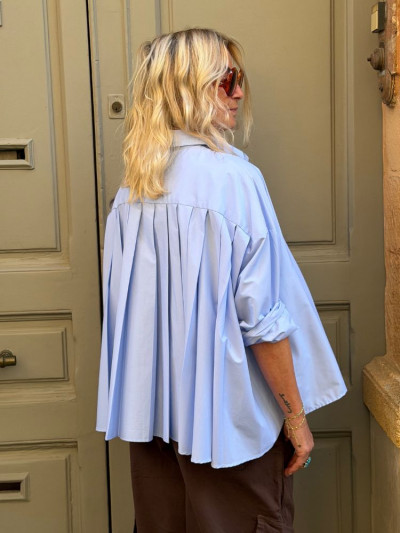 Chemise VAEA bleu ciel