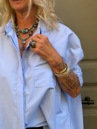 Chemise VAEA bleu ciel