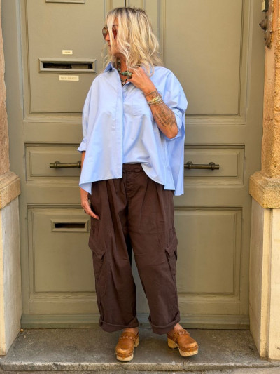 Chemise VAEA bleu ciel